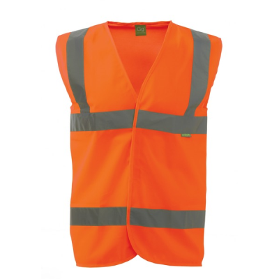 Unisex high visibility waistcoat